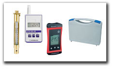 Thermometers, barometers, compasses