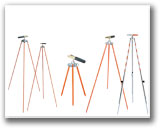 Tripods for ranging poles