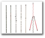 Barcode level staves, tripod