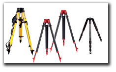 Instrument tripods made from aluminum and fiberglass