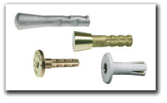 Levelling bolts for horizontal use