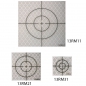 Reflex-Zielmarken mit Standard-Zielbild, SCHWARZ/SILBER