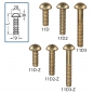 Brass bolts for horizontal points