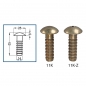 Brass bolts for horizontal points