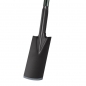 Steel spade with insulation