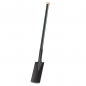 Steel spade with insulation