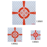 Reflective targets with special target, self-adhesive red/silver