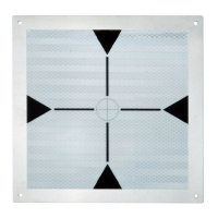 MAXI reflective target 220 x 220 mm, with target plate