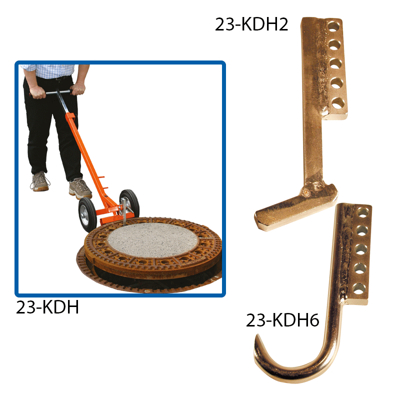 Goecke GmbH & Co. KG - Der Ausrüster für Vermessungstechnik - Wheeled  manhole cover lifter