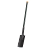 Steel spade with insulation